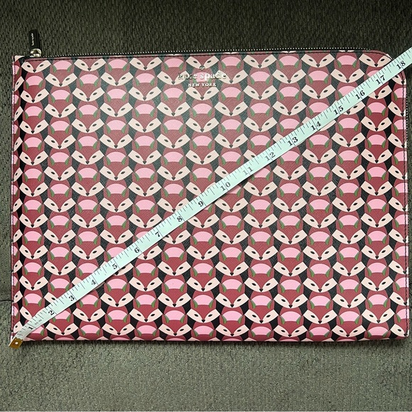 NWOT RARE Kate Spade Staci Geo Fox L-Zip Laptop Sleeve Case - Picture 9 of 9